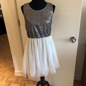Sequin + tulle dress
